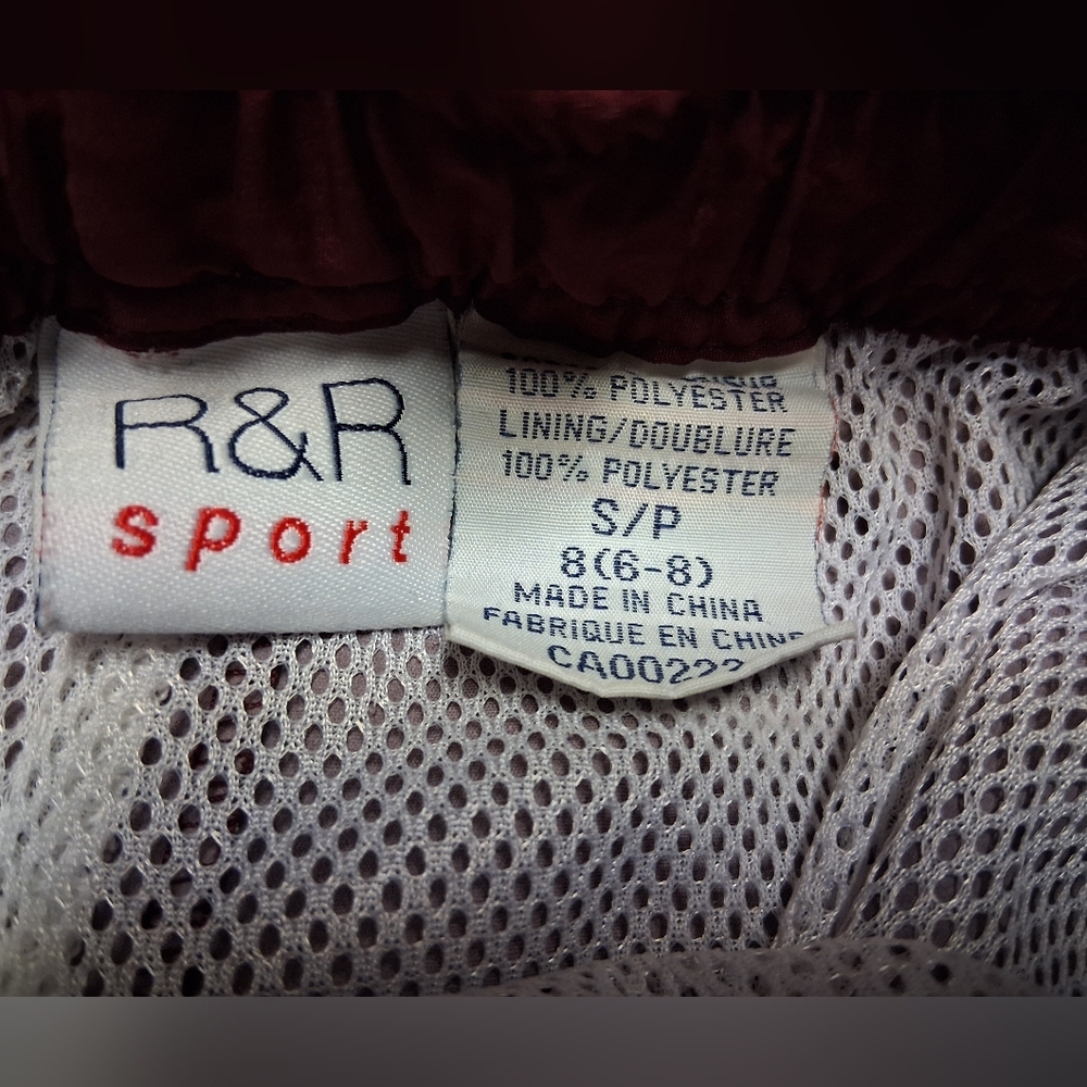 Y2K Womens Burgundy Snap Button Joggers - Picture 3 of 3